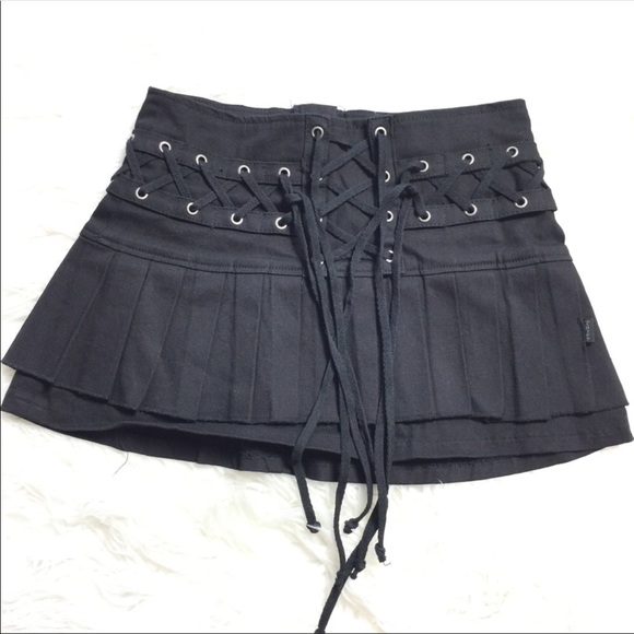 Tripp nyc Dresses & Skirts - Tripp NYC Lace Up Eyelet Mini Skirt